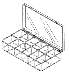 ACCESSORIES AND SUPPLIES REPLACEMENT 12-COMPARTMENT STORAGE CASE