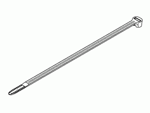 DENTSPLY REPLACEMENT CABLE TIE (.270" W x 8.75" lg. WHITE)